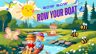 Row Row Row Your Boat  Nursery Rhymes  Baby Tales [upl. by Namzzaj]