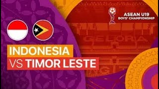 LIVE TIMNAS INDONESIA U19 VS TIMOR LESTE PIALA AFF U19 2024 [upl. by Archle]