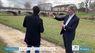 Ça se passe ici  à ChalonsurSaône SaôneetLoire  le souvenir de la ligne de démarcation [upl. by Esiouqrut]