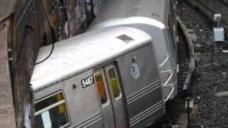 R46 R and R68 D Trains At 4th Ave36th St Portal via West End [upl. by Yasui]