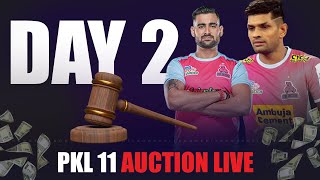 PKL 11 Auction Live Day 2  Pro Kabaddi League 2024 Auction Live  Rahul Chaudhari Rohit unsold [upl. by Loraine]