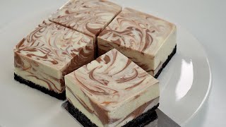 No오븐 No밀가루 세상 부드러운 대리석 케이크 진한 초코와 산뜻한 치즈 Super Soft Marble Cake Recipe  Without Oven [upl. by Schilit900]