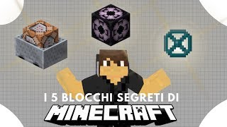 I 5 blocchi segreti di Minecraft  le loro funzionalità [upl. by Gora74]