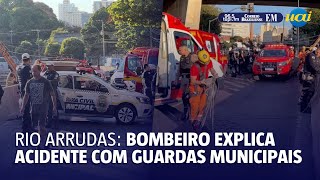 Bombeiro explica acidente com guardas municipais na Andradas [upl. by Mahmud858]