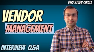 Vendor Management Interview Questions And Answers [upl. by Ordway]