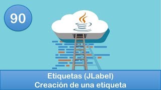 90 Programación en Java  Gráficas  Etiquetas JLabel  Creación de una etiqueta [upl. by Kimmi]