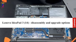 Lenovo IdeaPad 3 14  disassembly and upgrade options [upl. by Vitus216]