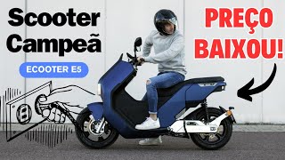 SCOOTER TOP DE LINHA BAIXOU DE PREÇO ECOOTER E5 [upl. by Annek]