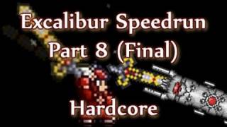 Terraria  Excalibur Hardcore Speedrun Final Part 8 [upl. by Otsedom]