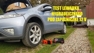 TEST LEWARKA ELEKTRYCZNEGO HYDRAULICZNEGO 5 TON  35 TON   Pod ZaPalniczkę 12V  by Adam [upl. by Sarge]