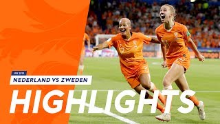 Highlights OranjeLeeuwinnen  Zweden 372019 WK 2019 [upl. by Cece]