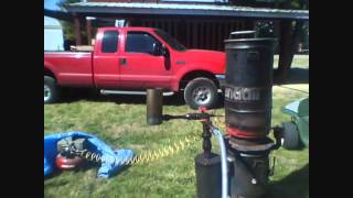 Gasifier Generator Flare Start at Antique Powerland [upl. by Lainad]