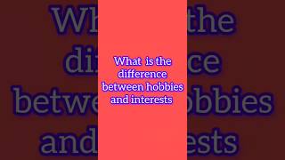 what is the difference between hobbies and interestsTarget ielts academy [upl. by Ahseekal]