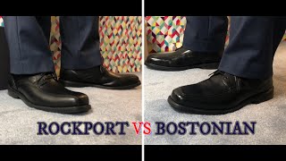 Comparison of ROCKPORT amp BOSTONIAN Mens Dress Shoes [upl. by Ainat]