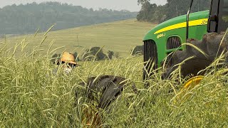 MANEJANDO PALHADA Rolo Faca🚜💨 [upl. by Kudva256]