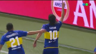 Gol de Cavani tras un jugadón de Merentiel para el 1 a 0 de Boca vs Palmeiras  Libertadores 2023 [upl. by Ahsain960]