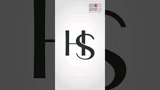 💚 Como hacer un monograma com las letras HS  Logo ideas  TUTORIAL ILLUSTRATOR [upl. by Lihkin573]