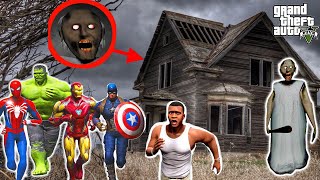 Franklin and Avengers Fight With Granny in gtav  GTAV Avengers  AK GAME WORLD [upl. by Einhoj]