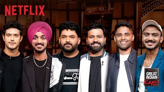 Cricket Champions  Rohit Suryakumar Shivam Arshdeep Axar  The Great Indian Kapil Show Netflix [upl. by Anihsit]