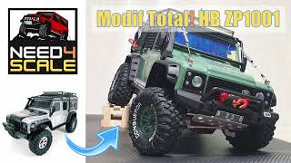 Transformasi Modif Total HB ZP1001 Traxxas TRX4 Clone [upl. by Idelle]