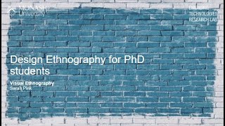 Visual Ethnography [upl. by Eessac394]