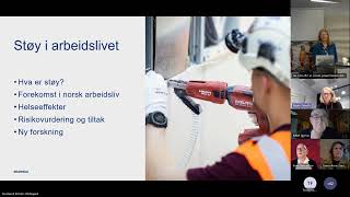 Webinar Støykartlegging og tiltak i Skanska Bygg 8122023 [upl. by Tutankhamen]