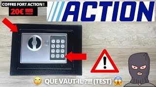 TEST DU COFFRE FORT DE CHEZ ACTION  PRÉSENTATION PRODUITS ACTION  COFFRE FORT PAS CHER ACTION [upl. by Reffinej]