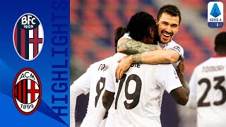 Bologna 12 Milan  Rebić and Kessié Secure Win Despite Late Poli Goal  Serie A TIM [upl. by Iosep]