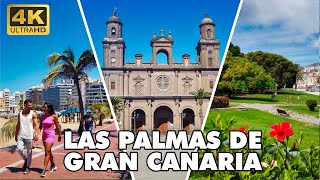 LAS PALMAS DE GRAN CANARIA 🌞 Spain 🇪🇸  TOP Places and Beaches 🏖️  FULL WALKING TOUR 4K UHD [upl. by Edlitam]