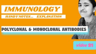 IMMUNOLOGY II POLYCLONAL Vs MONOCLONAL ANTIBODIES HYBRIDOMA TECHNOLOGY [upl. by Pogue]