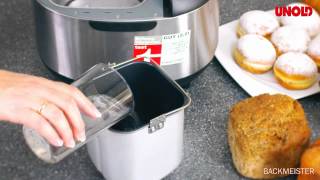 Unold Backmeister macchina del pane Onyx 8695 bread maker [upl. by Ymereg]