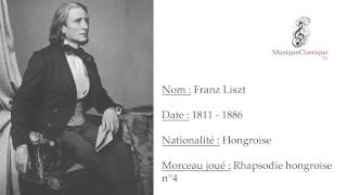 ♬ LISZT  RHAPSODIE HONGROISE N°4 ♬  MUSIQUE CLASSIQUE TV ♬ [upl. by Bramwell]