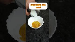 Brightening skin mask youtubeshorts homeremady naturalremedy viral trending remedy [upl. by Nnylak]