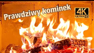 Kominek 4K dźwięk kominka Prawdziwy kominek Dźwięk ognia [upl. by Mcconnell]