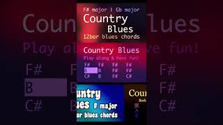 Country Blues in FGb major 188bpm Country backing track Have fun [upl. by Corly]