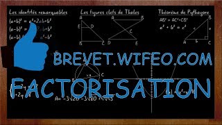 FACTORISATION Exercice type Brevet Correction et Astuces [upl. by Rolyks]