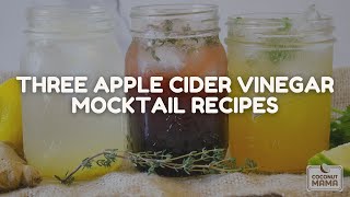 Three Apple Cider Vinegar Mocktail Recipes [upl. by Yoj248]