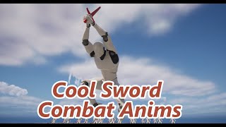 Cool Sword Combat Animations Preview [upl. by Olegnad]