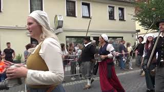 Historischer Umzug in meiner Geburtsstadt Delitzsch zum Peter amp Pauls Fest [upl. by Ahseyt]