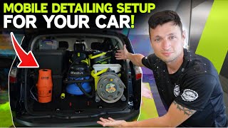 Making a Mobile Car Detailing Setup using a Car  Its actually better than a van [upl. by Nynnahs]