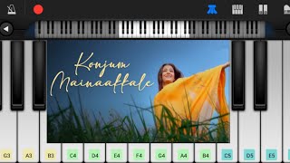 Konjum Mainakkale  Piano Tutorial  Kandukondain Kandukondain [upl. by Zaria447]