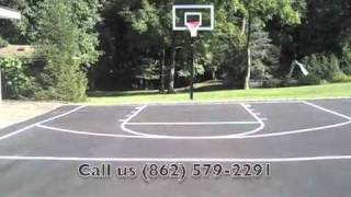 Driveway Basketball Court Line Painting [upl. by Ezarra129]