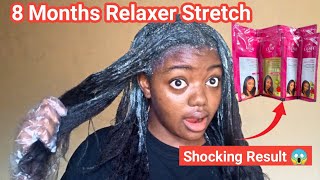 FINALLY RELAXER DAY AFTER 8 MONTHS USING LUSH HAIR RELAXERSCALP BURN SHOCKING RESULT [upl. by Ellenid562]