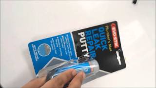 quick leak repair putty using EVOSTICK  for plastic pipes 32mm50mm [upl. by Garvey]