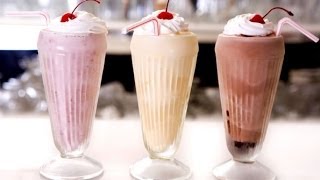 Easiest Milkshake Ever  3 Ingredient Recipe ♥ [upl. by Neb]