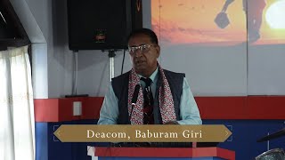 PBC Nepali Sermon Deacom Baburam Giri Saturday Fellowship Pokhara Baptist Church 2081 [upl. by Ennaej]