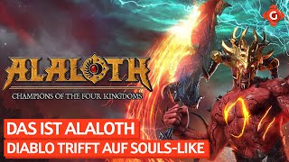 Diablo trifft auf Soulslike  Alaloth Champions of The Four Kingdoms unter die Lupe genommen [upl. by Nnylarat877]