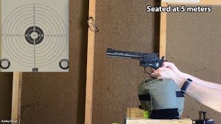 Umarex Smith amp Wesson 586 CO2 Pellet Revolver Shooting [upl. by Maye384]