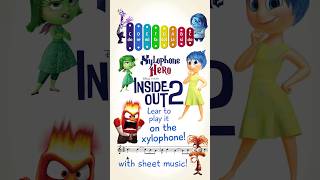 INSIDE OUT  How to play on Xylophone [upl. by Ahsiyt]