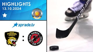 13102024  Highlights  onesto Tigers Bayreuth vs EHF Passau Black Hawks [upl. by Nosae658]